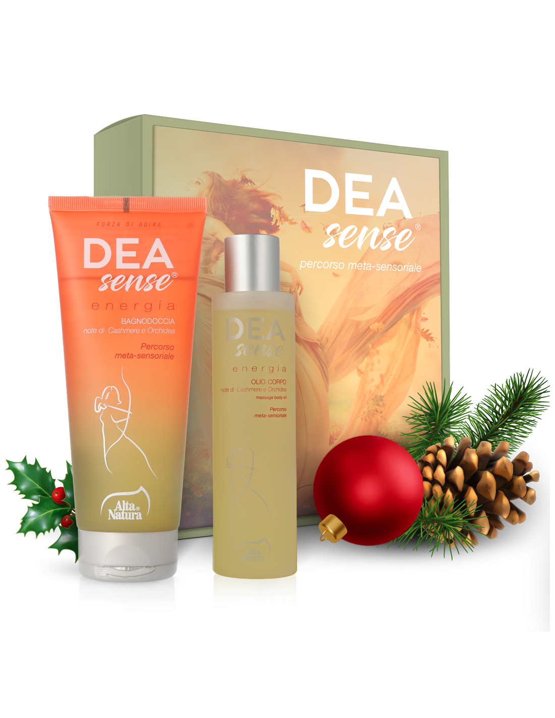 Cofanetto Dea Sense Olio + Bagnodoccia Energia - Note di Cashmere e Orchidea
