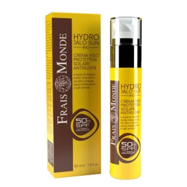Hydro Jalo Sun Bio Crema Viso Protettiva Solare Antirughe SPF 50+ Altissima Protezione 50 ml
