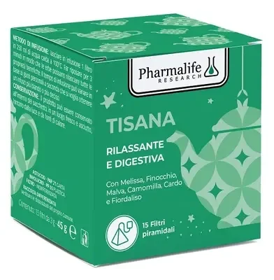 Tisana/Infuso Digestiva e Rilassante - 15 filtri  piramidali 45 g