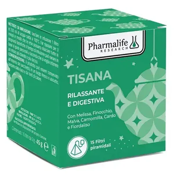 Tisana/Infuso Digestiva e Rilassante - 15 filtri  piramidali 45 g