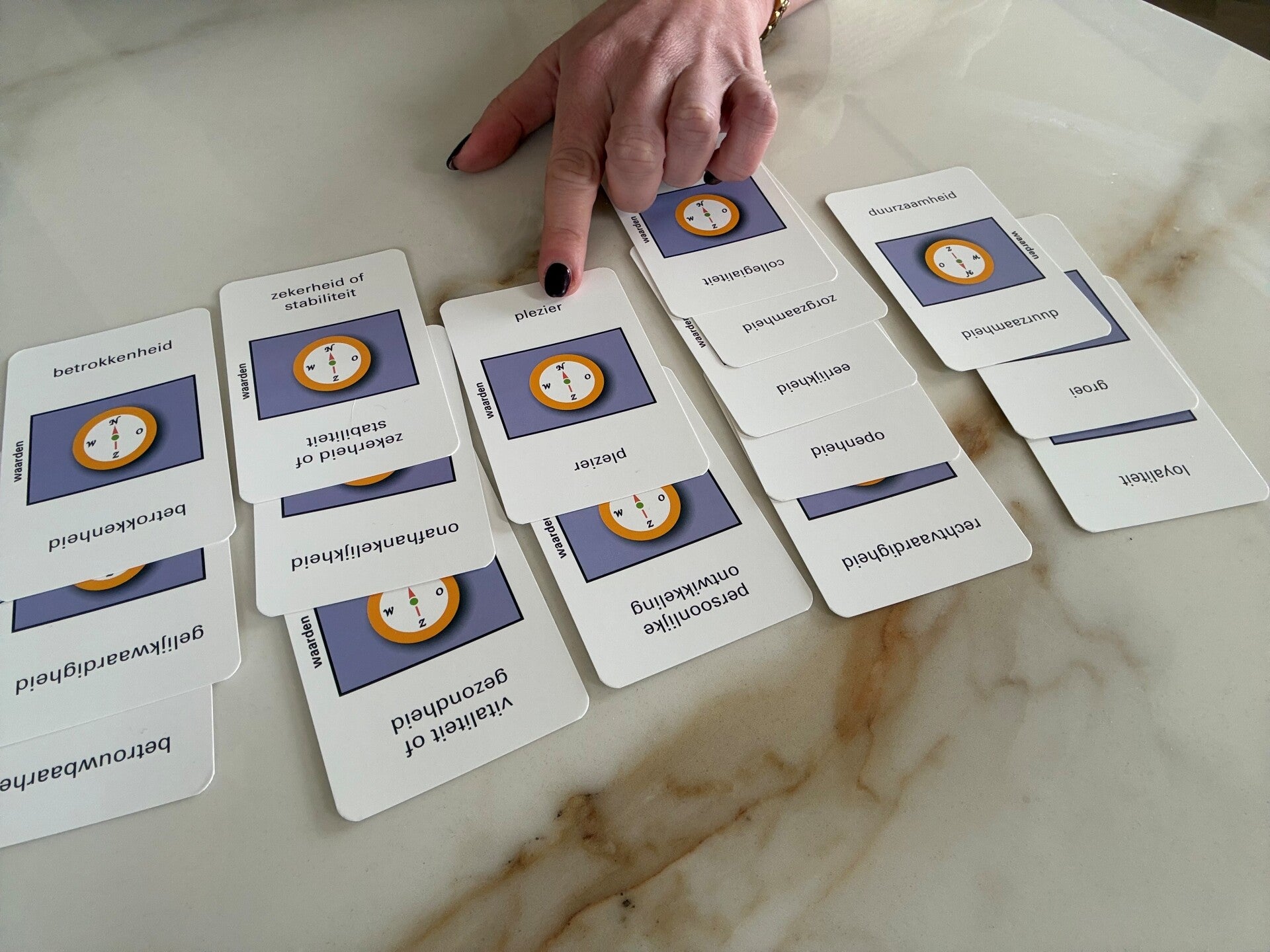 Als coach werk ik met waardenkaarten 