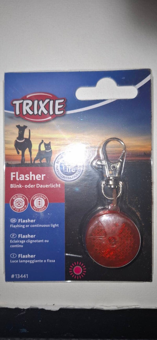 Flasher rød