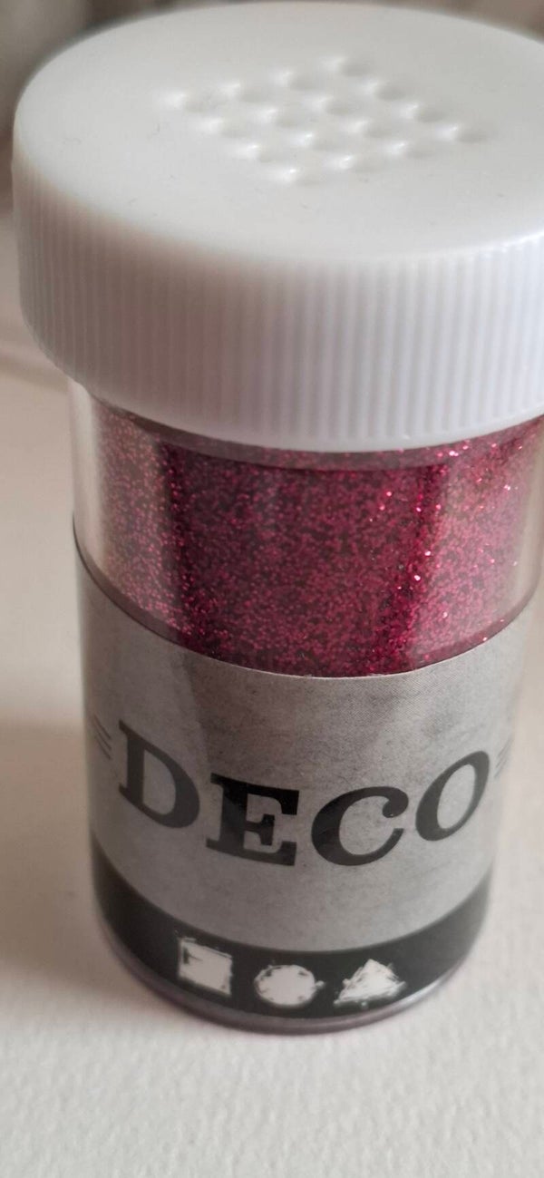 Mørk rosa/ Cerise glitter