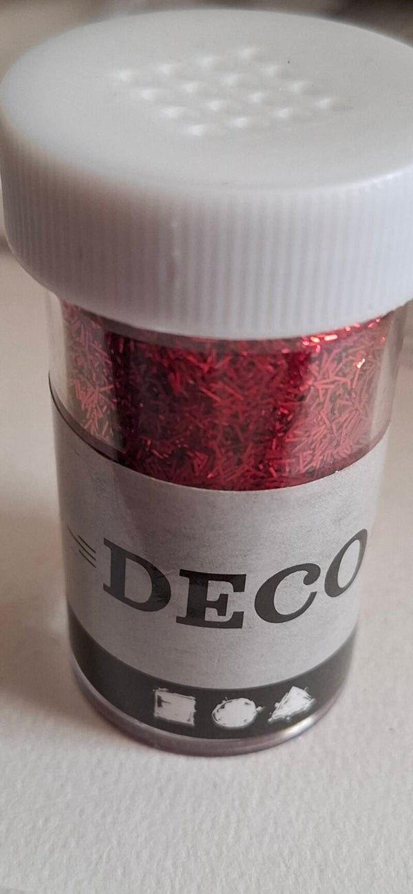 Rød lange glitter