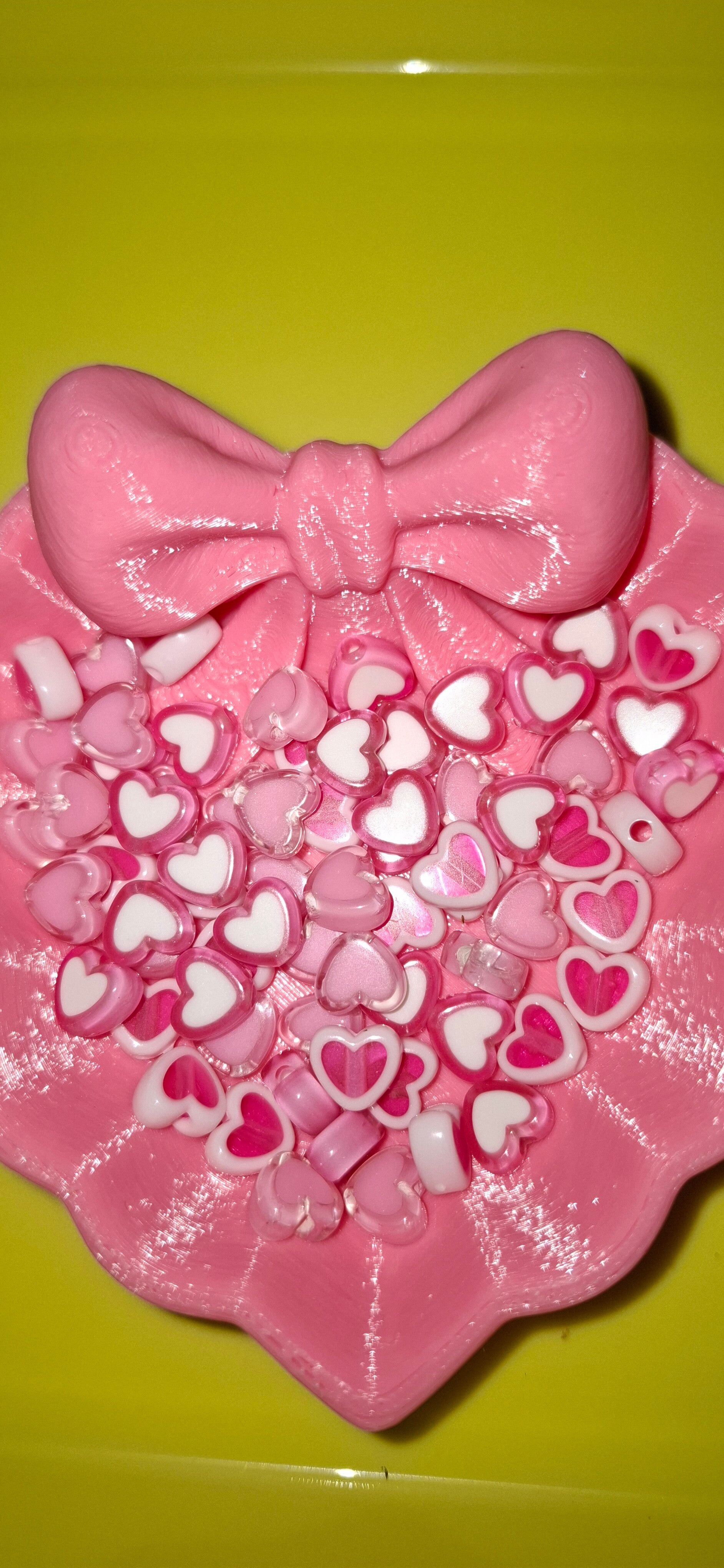 89. Små hjerter Hvite Rosa