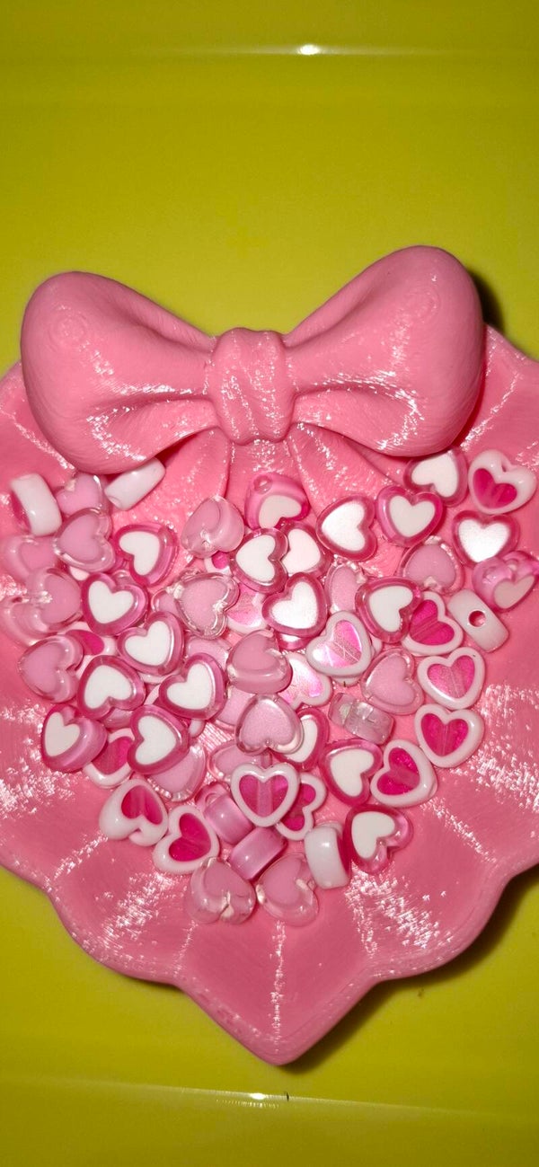 89. Små hjerter Hvite Rosa
