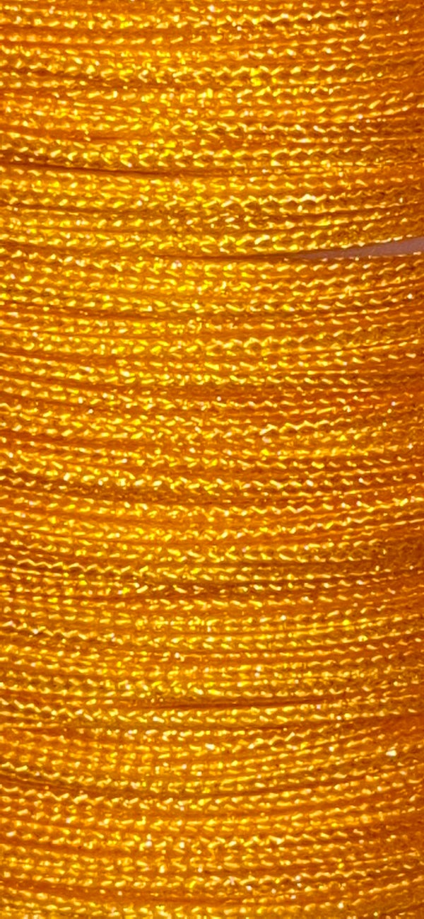 127. Orange mørk perletråd