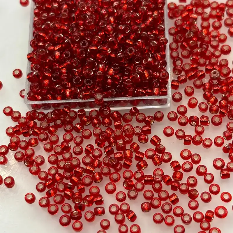 Glassfrøperler CERISE