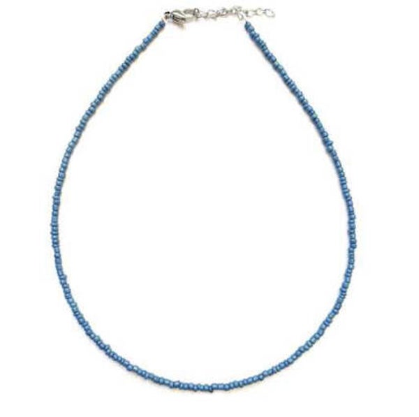 basic chokers-indy blue