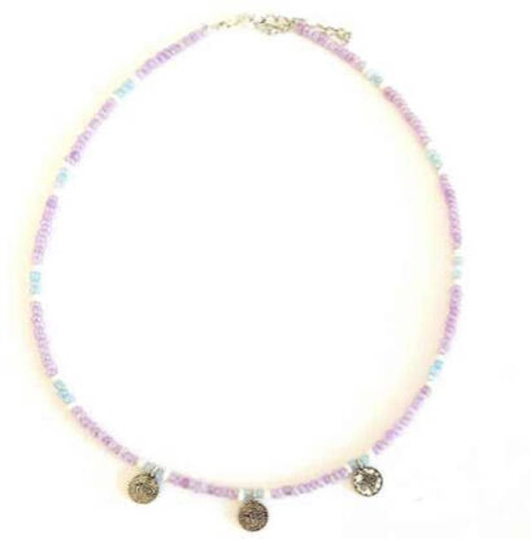 Choker lilac baby blue