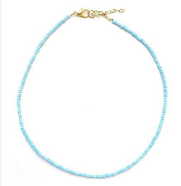basic choker-light blue