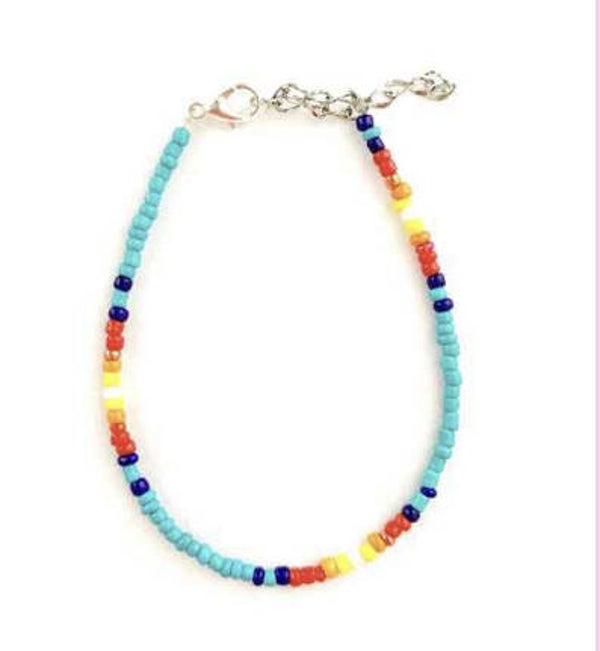 Blue multi bracelet
