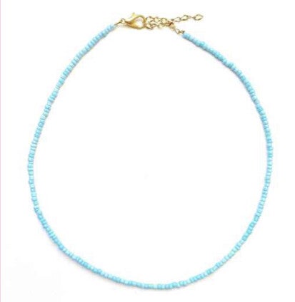 basic choker-light blue