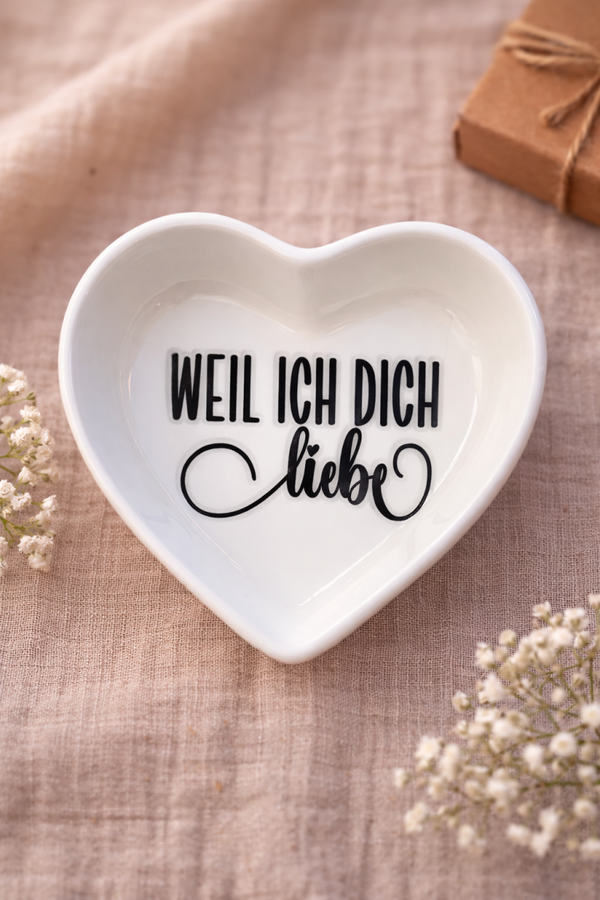 Spruchherz „weil ich dich liebe“