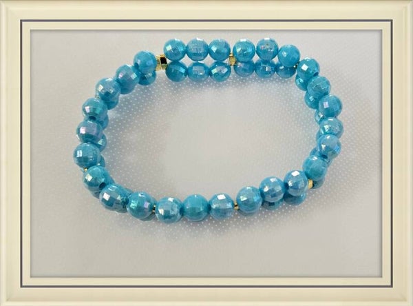 Blue two beaded Bracelet