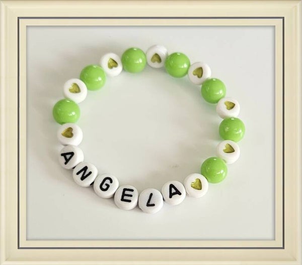 Green Hearts Bracelet