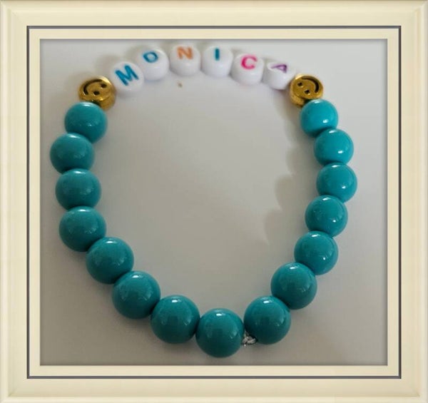 Blue Name Bracelet