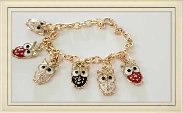 Owls Gold Bracelet