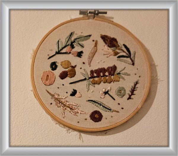 Small round needlework
