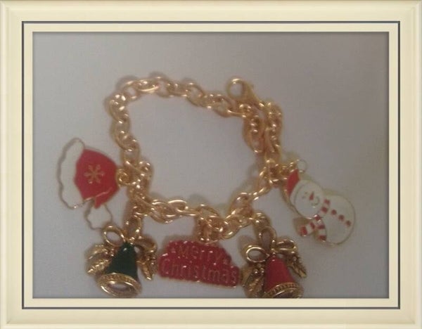 Christmas Gold Chain Bracelet
