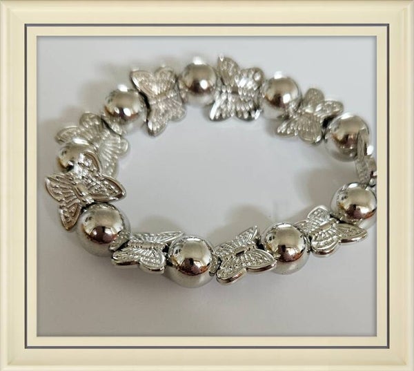 Silver Butterfly Bracelet