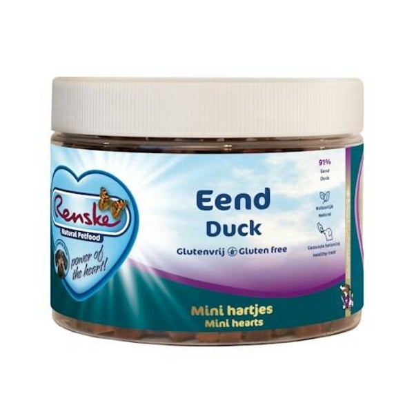 Renske Mini Hartjes graanvrij — Eend — 100 g