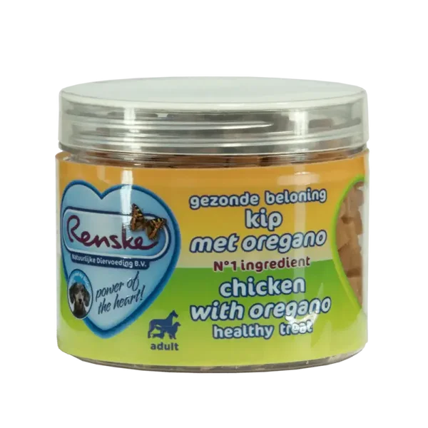 Renske Mini Hartjes graanvrij — Kip met Oregano — 300 g