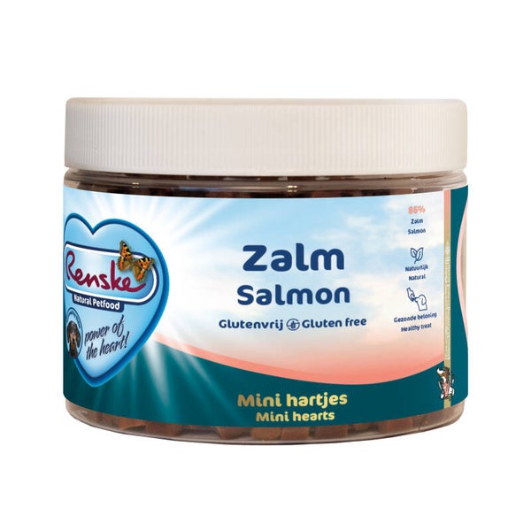 Renske Mini Hartjes graanvrij — Zalm — 100 g