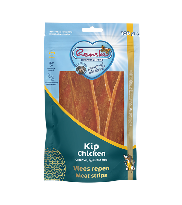 Renske Vleesrepen graanvrij — Kip — 100 g