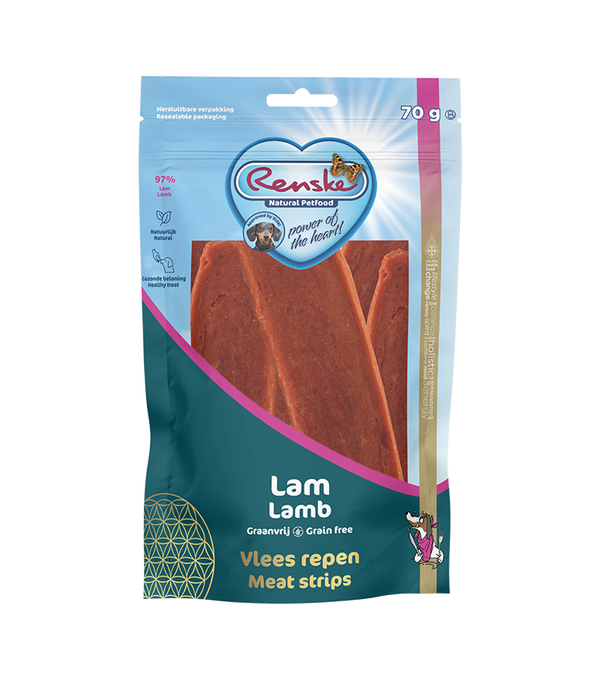 Renske Vleesrepen graanvrij — Lam — 70 g