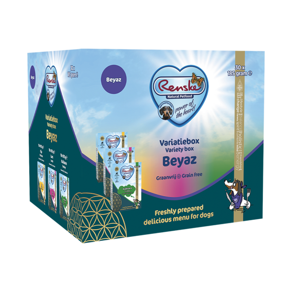 Renske Variatiebox — Beyaz graanvrij — 30 × 185 g