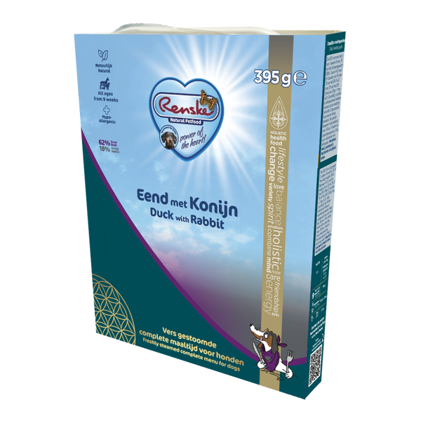 Renske Vers Gestoomd — Eend met Konijn — 395 g