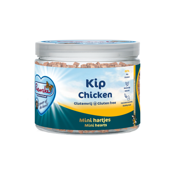 Renske Mini Hartjes graanvrij — Kip met Wortelen — 100 g