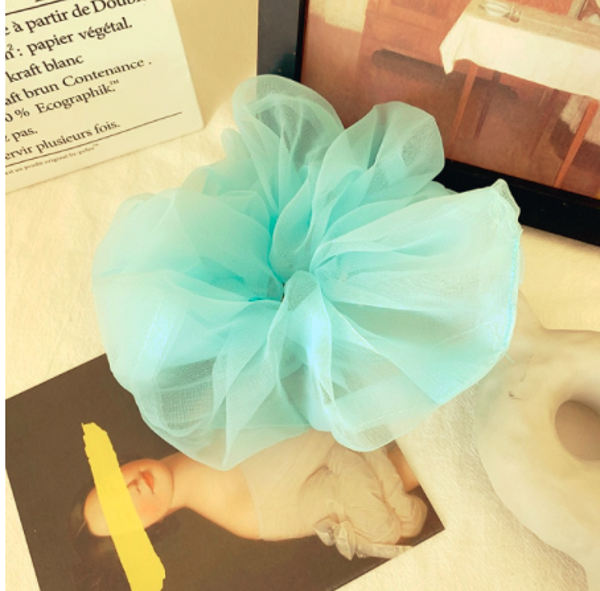 Sky Blue Edition See Through Scrunchie
