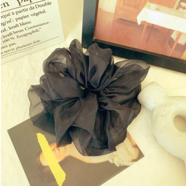 Black Edition See Through Scrunchie