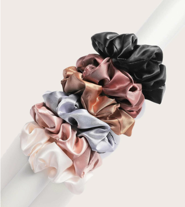 6 Pcs Pleat Scrunchies