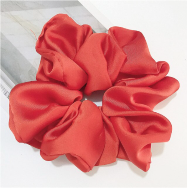 Big Silk Red Scrunchie Singel Pcs