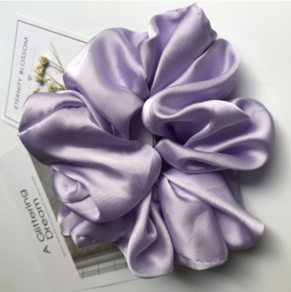 Big Silk Light Purple Scrunchie Singel Pcs