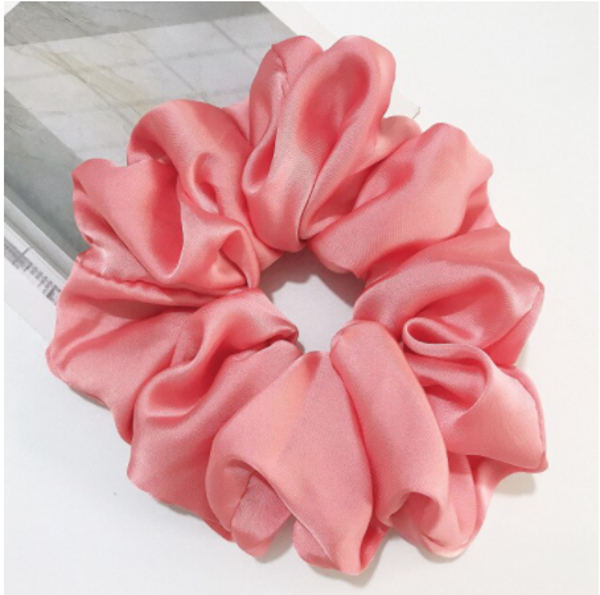 Big Silk Peach Flour Scrunchie Singel Pcs