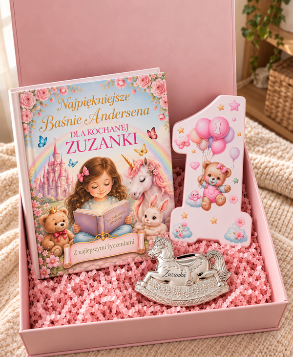 Personalizowany box na roczek / chrzest dla dziewczynki