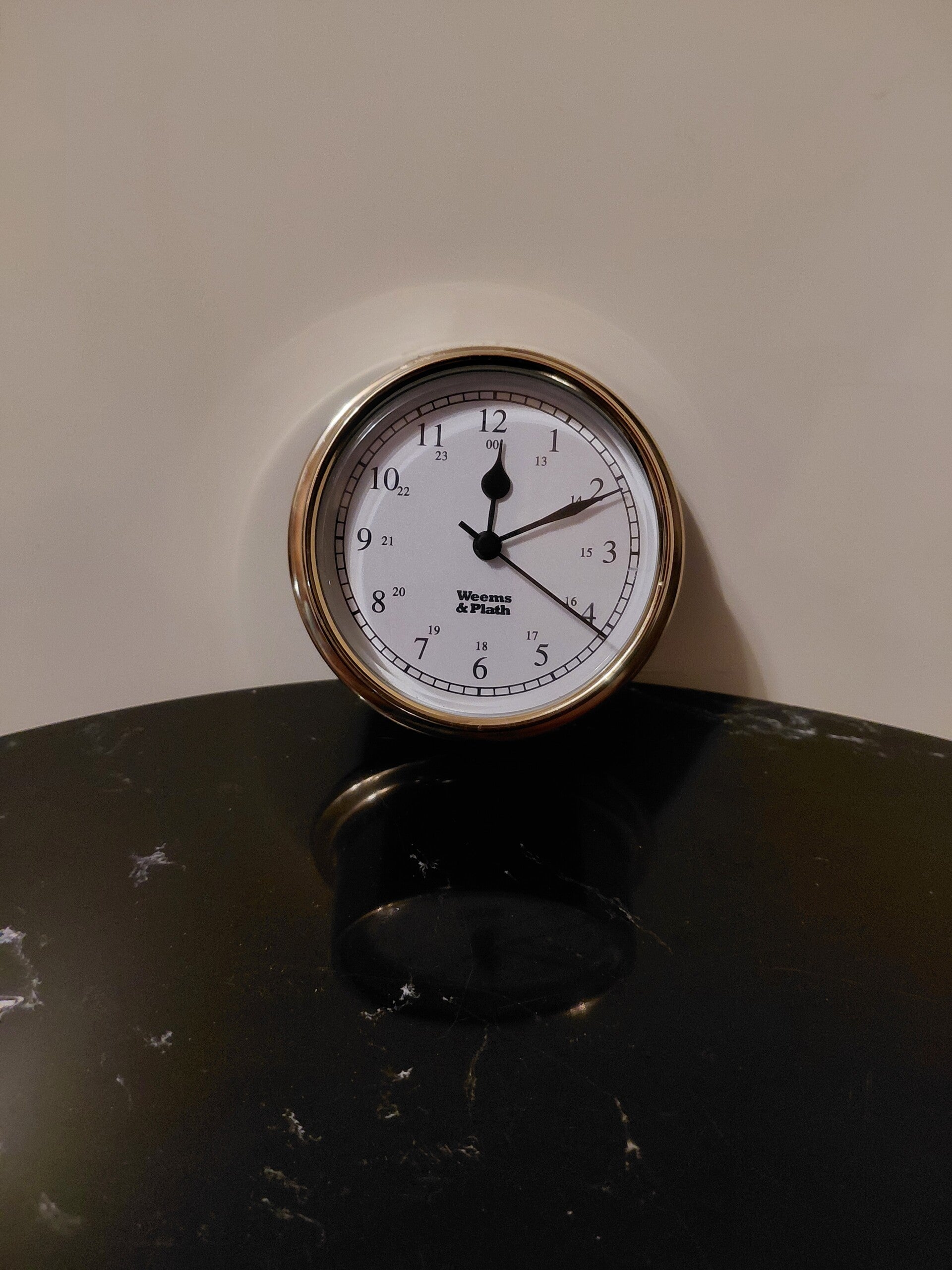WEEMS & PLATH MESSING QWARTZ KLOK