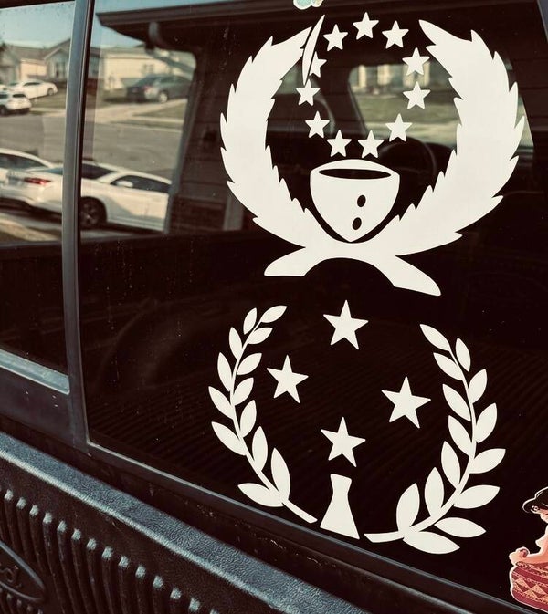 Island Flag Car Decal