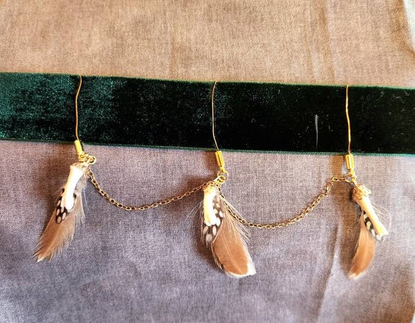 Halsband aus grünem Samt