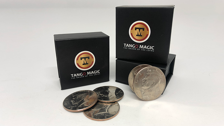 Perfect Shell Coin Set Half Dollar (Shell and 4 Coins D0201) by Tango Magic