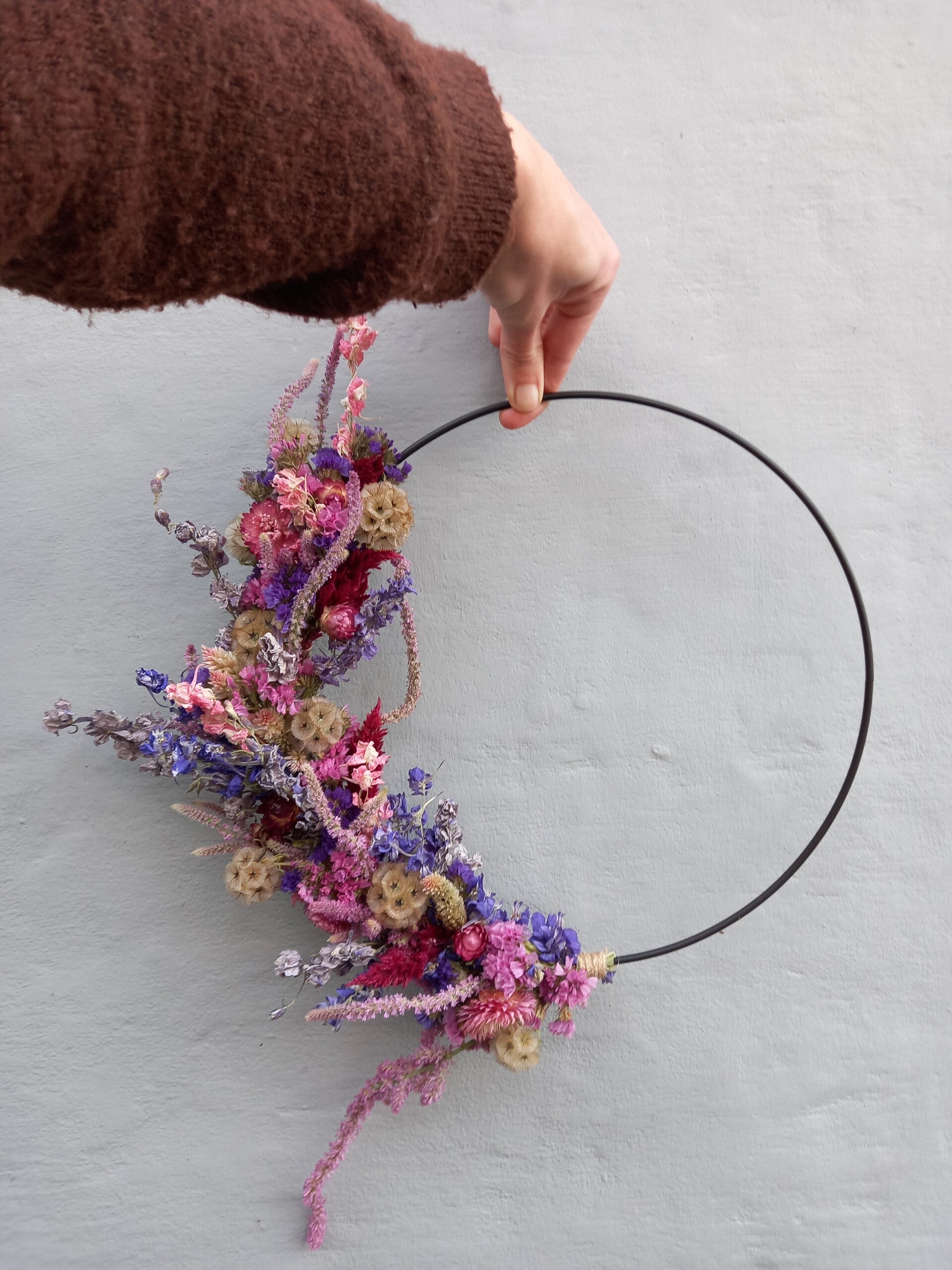 Droogbloemenring 30cm