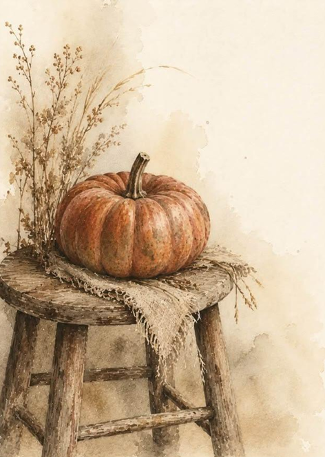 Wenskaart 'herfst'