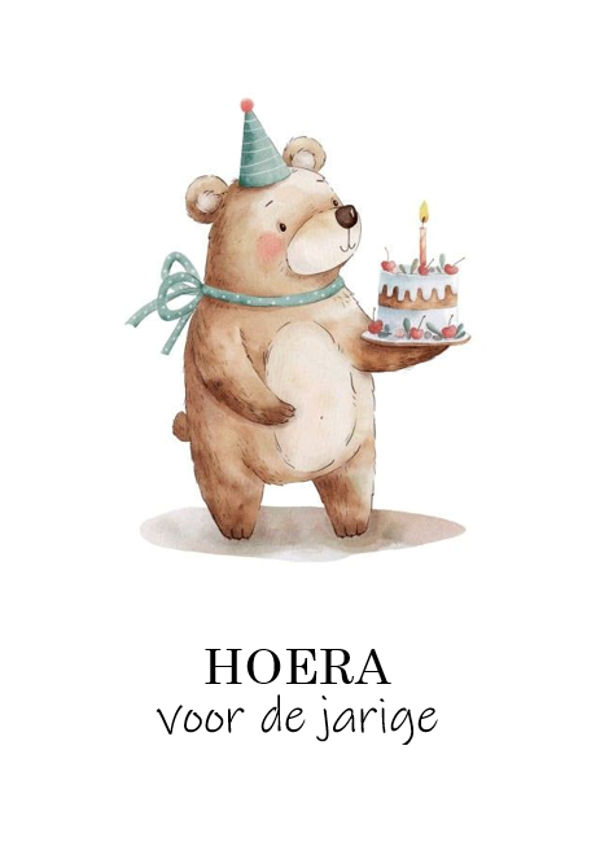 Wenskaart 'verjaardag'