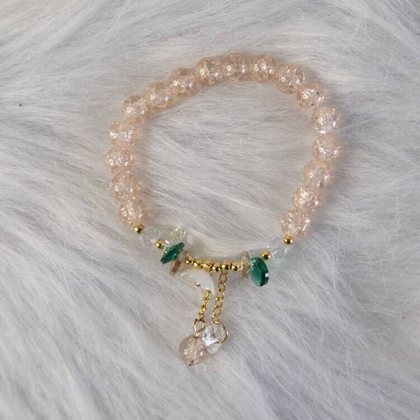 Golden Garden Bracelet — Peach