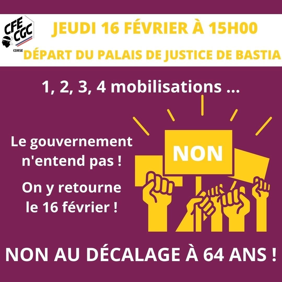J 3 Action D mocratie CFE CGC Corse