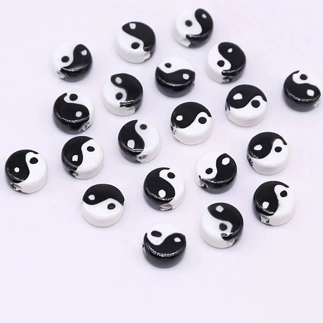 Keramiek kraal, yinyang